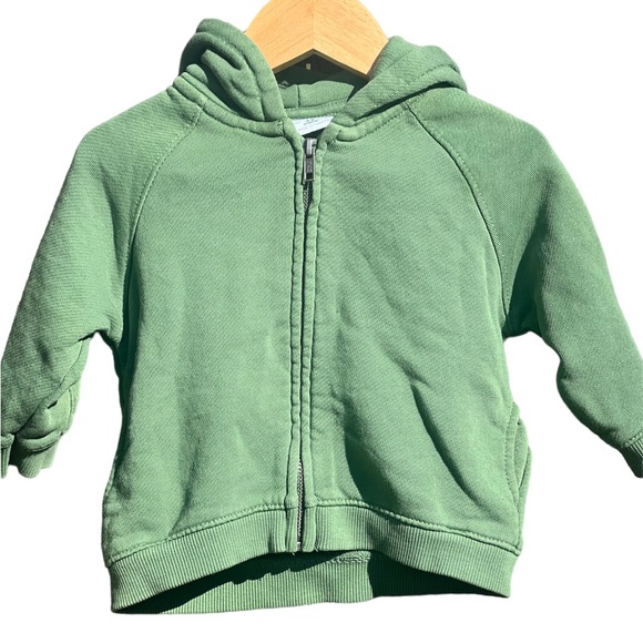 Zara Other - Zara Hooded Full Zip Sweater Jacket Green